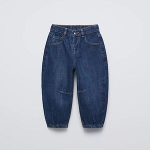 Zara Kids Barrel Blue Jeans Size 6